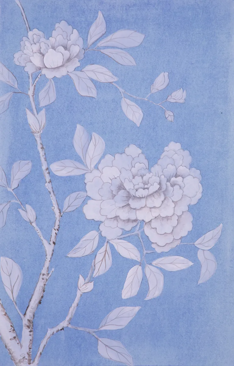 Floral Study in Blue